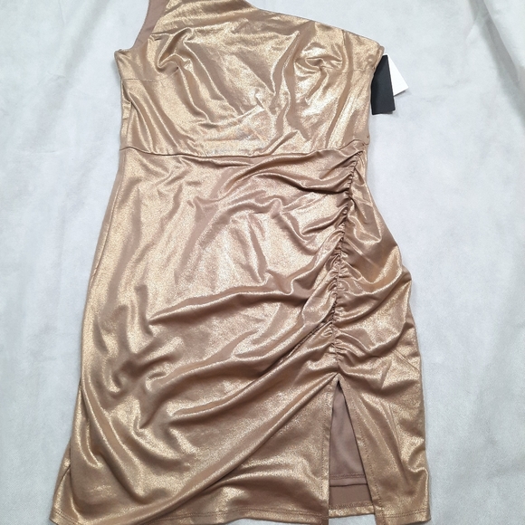Gold Slip Dress - Picture 3 of 7